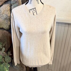 Place V-Neck Beige Sweater